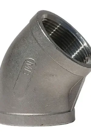 Final Sale Merit Brass K602-08 Stainless Steel 316 Cast Pipe Fitting 45 Degree Elbow Class 150 1/2 Inch FNPT