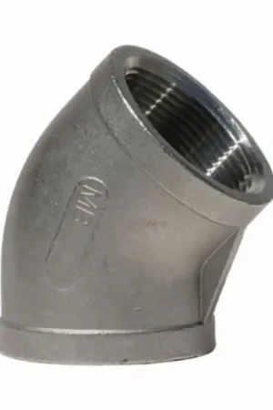 Factory Price Merit Brass K602-16 Stainless Steel Elbow 1 Inch 150 lb 45 Degree FNPT
