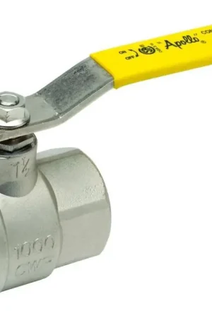 Fan Favorite Apollo Valves 76F10727A 76F-100-A Series 1-1/2 in. CF8M Stainless Steel Full Port Lever Lock FNPT 1000# Ball Valve