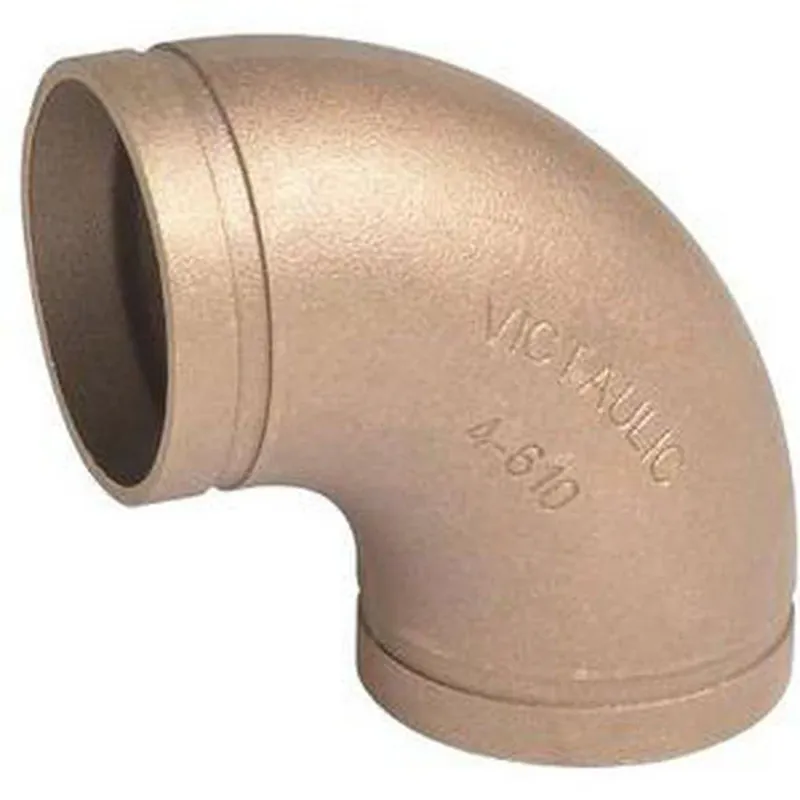 Budget Victaulic F030610C0C FireLock Style 610 3 in Grooved Copper 90 Elbow