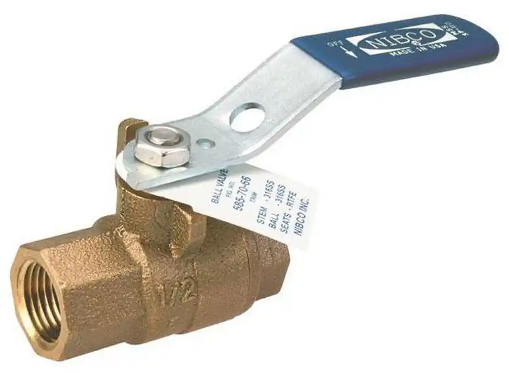 Nibco NL951HC T-585-70-66 1-1/2 in. Bronze Full Port FNPT 600# Ball Valve Price Cut