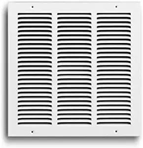 TruAire 170 12X12 Return Air Grille 12-Inch x 12-Inch Sidewall or Ceiling Return Air Grille, White Trusted Brand