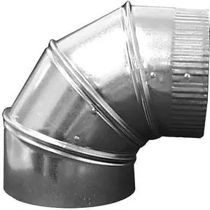 Must Have Ductmate GRAE590GA26 5 90 Degrees Elbow Round Duct Fitting, 26 gauge