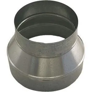 Ductmate GRR6P5PGA26 6 x 5 Round Reducer Duct Fitting, 26 ga. Fresh Stock