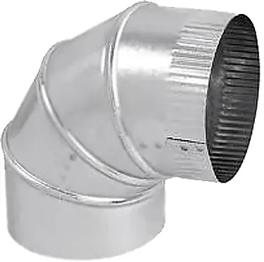 Gray Metal south 5-30-0302 5-30-302 5 in. 30 Gauge Galvanized Steel Adjustable Elbow, 90 Degrees Affordable