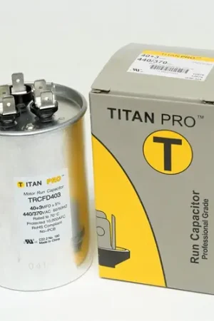 Shop Now Packard Trcfd403 Titan Pro Run Capacitor 40+3 Mfd 440/370 Volt Round