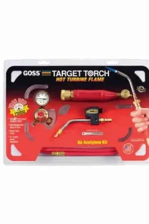 Hassle-Free Returns Goss Inc KX-15B Goss KX-15MC Soldering Brazing Torch Kit for MC Acetylene Tanks Includes GA-8L Ignitor Tip with Turbine Flame