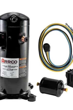ArrCo AA51KP-HFD Remanufactured 3-Phase Compressor - Direct Replacement for Copeland ZP51KCE-TFD ZP51K5E-TFD ZP51K3E-TFD Full Warranty Top Pick