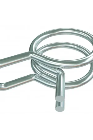 Sauermann ACC00916 Double Wire Clamp for Braided Tubing 1/4 feet' (Pack of 25) Free Returns
