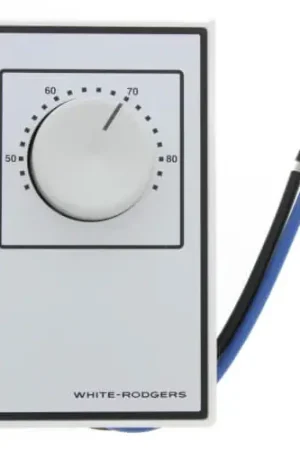 White Rodgers 1A65W-641 Line Voltage Wall Thermostat SPST Open On Rise No Thermometer Low Price