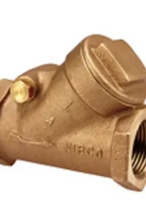 NIBCO 400015 3/8" Brass Swing Check Valve T413V w/Viton Disc Crafted