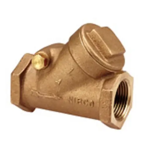 NIBCO 400015 3/8" Brass Swing Check Valve T413V w/Viton Disc Crafted
