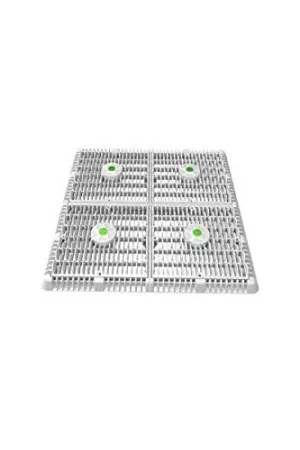 Mega Sale AquaStar WAV18WR101 Wave Drain 18 Inch Square Mud Frame White