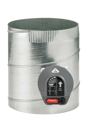 Reduced Price ADEMCO INC CPRD10 Zoning Damper Bypass 24VAC 0.32A 10in Dia 26g THK Galvanized Steel 1000cfm Max 0-165F Round Calibrated Spring Tension Regulator Motor