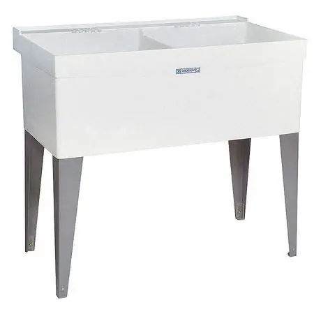 Price Cut Mustee 27F Thermoplastic Laundry Tub Floor Mount 38 gal