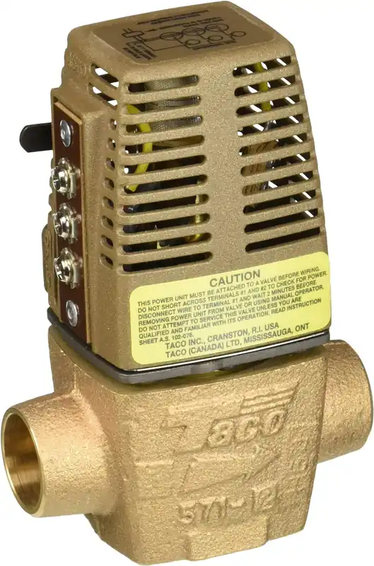 Grab Now Taco 571-2 Zone Valve 3/4 Sweat N.C. 24V Two Way Zone Valve