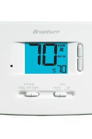 Seasonal Sale Braeburn 1020NC Single-Stage Dual Powered Thermostat