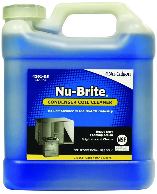 Fresh Stock Nu-Calgon 4291-05 Nu-Brite 2.5 gal Coil Cleaner