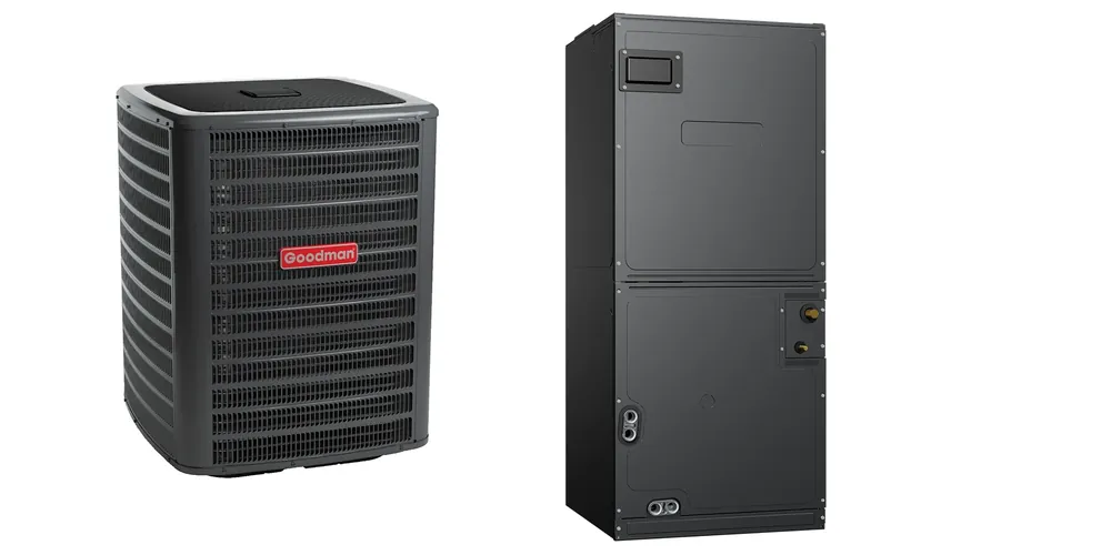 Fast Shipping Goodman - 3.5 Ton Cooling - Air Conditioner + Air Handler System - 14.5 SEER2