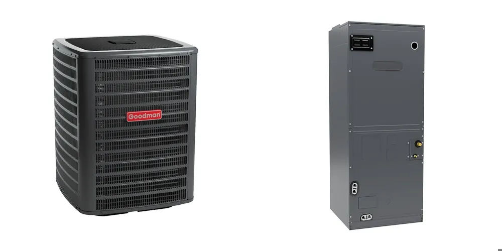 Must Have Goodman - 3.0 Ton Cooling - Air Conditioner + Variable Speed Air Handler System - 15.2 SEER2