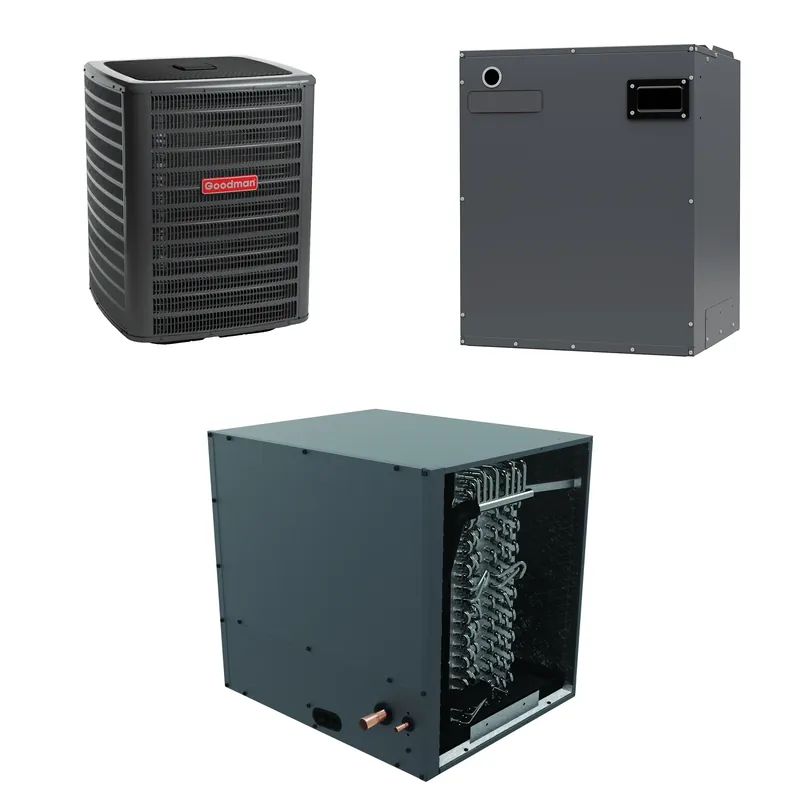 High Quality Goodman - 4.0 Ton Cooling - Air Conditioner + Variable Speed Air Handler System - 14.5 SEER2