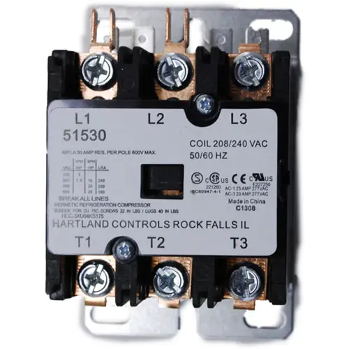 New Release CONTACTOR 240V 40A (3 POLE) 19405 (OEM) for Henny Penny