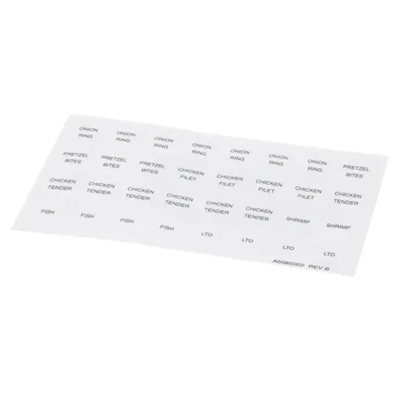 Pitco A6085002 CULVERS RH LBL 8005618 Limited Offer