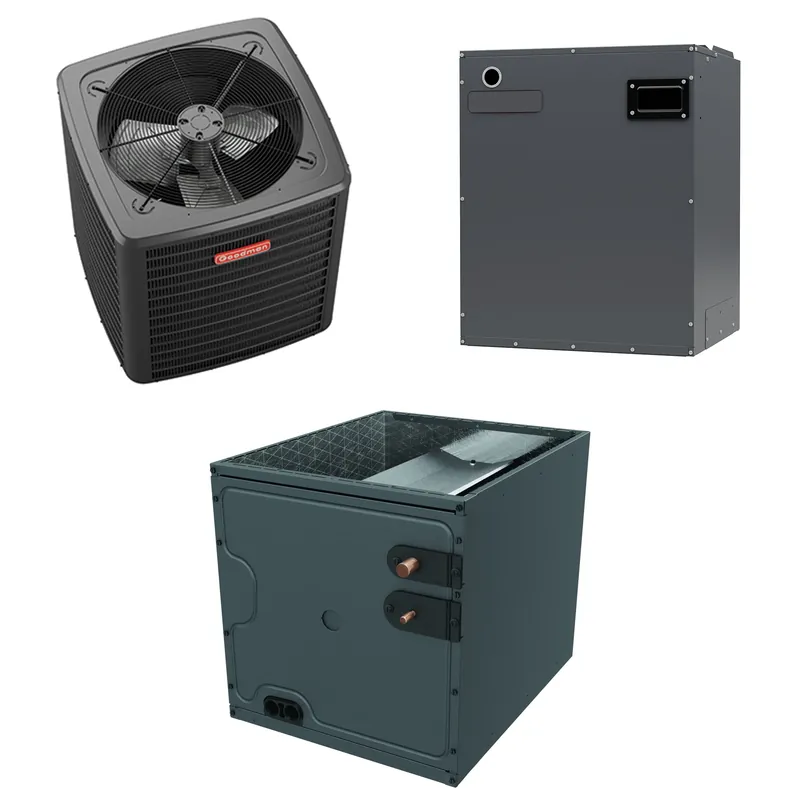 Special Discount Goodman - 3 Ton Cooling - Air Conditioner + Variable Speed Air Handler System - 14.5 SEER2