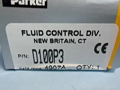 Buy Today Parker Fluid Control D100P3 Skinner Valve 120 Volts 10 Watt DIN Class F Coil