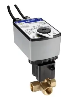 Top Pick Johnson Controls VG1845BGH943AGB Three-Way Stainless Steel Trim NPT Ball Valve