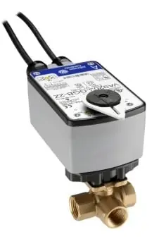 Brand New Johnson Controls VG1845AF+943BUB Three-Way Stainless Steel Trim NPT Ball Valve + VA9203-BUB-2 Actuator