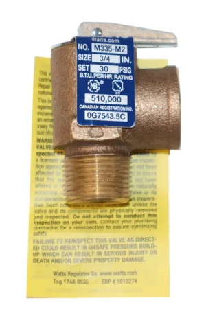 Same Day Shipping Raypak 501410 3/4 Press Relief Valve 30