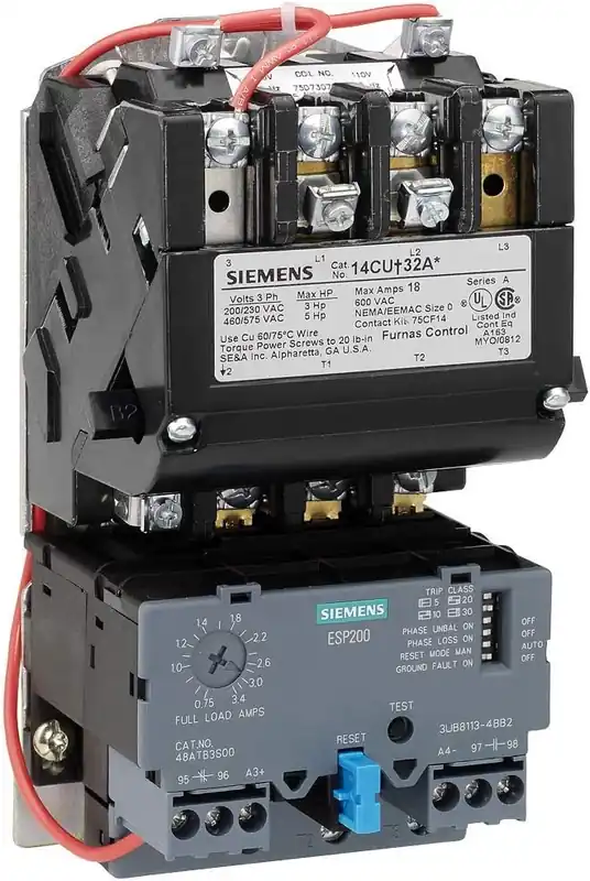 Same Day Shipping Siemens 14BUC32AA Heavy Duty Motor Starter 3 Phase Size 00 With 3-12A Amp Range