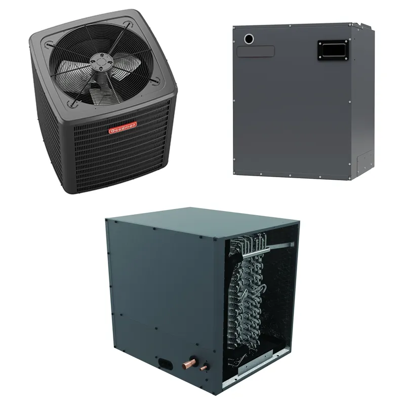 Professional Grade Goodman - 3.5 Ton Cooling - Air Conditioner + Variable Speed Air Handler System - 15.2 SEER2