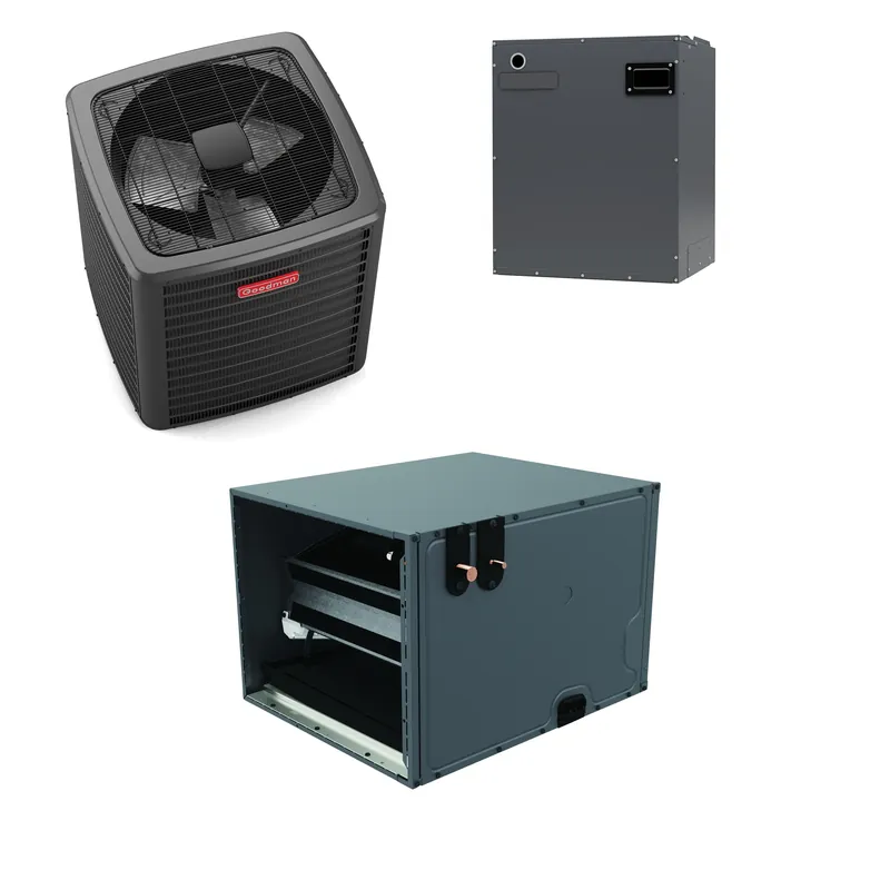 Cheap Goodman - 2.0 Ton Cooling - Air Conditioner + Variable Speed Air Handler System - 17.2 SEER2