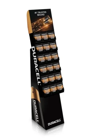 Duracell 41333-02967 Coopertop Floorstand Display - 138 Count AA & AAA Batteries Save Now