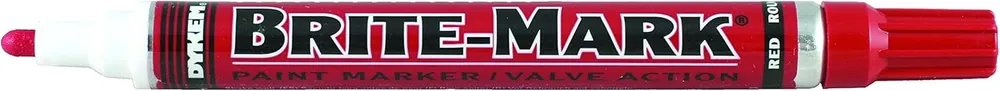 Dykem 84006 Brite-Mark Medium Tip Paint Marker Red 1/8 Inches Must Have