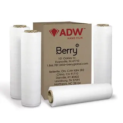 Cheap Berry ADW1801815 Multipurpose Stretch Film 18 inches x 71 Gauge x 1500 Feet Cast Hand Application