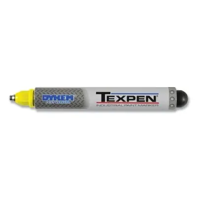 Dykem 16063 TEXPEN Medium Tip Yellow Paint Marker New Release