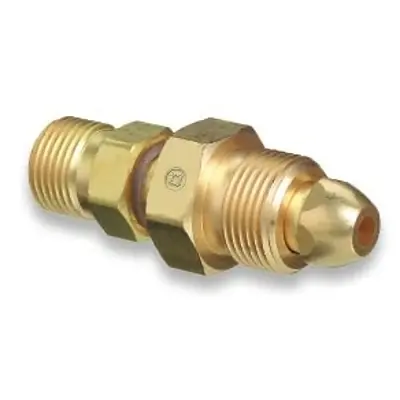 Western Enterprises 810 Brass Cylinder Adaptor CGA-580 to CGA-320 Nitrogen to Carbon Dioxide Luxury