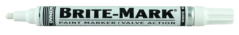Brand New Dykem 84003 Brite-Mark Medium Tip Paint Marker White