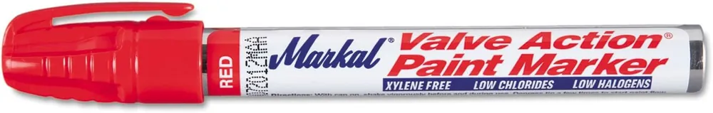 Super Sale Markal 96822 Valve Action Liquid Paint Marker Red 1 Count