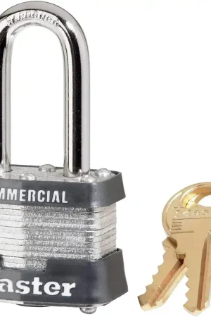 Premium Master Lock MLS3KALF0814 Steel Laminated Padlock 1.5 Inch Shackle Keyed Alike 0814