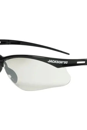 Best Price Jackson Safety 50004 SG Safety Glasses, Customizable, I/O Mirror, Anti-Scratch Lens