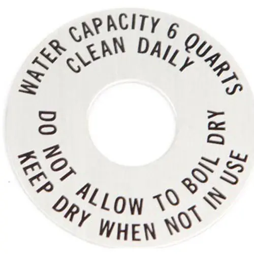 Hassle-Free Returns COVER PLATE 1.87D ALUM