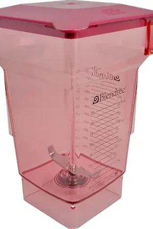 JAR 4-SIDED RED W/LID 75 OZ REPLACEMENT MPN for Blendtec BLE100367 Direct From Factory