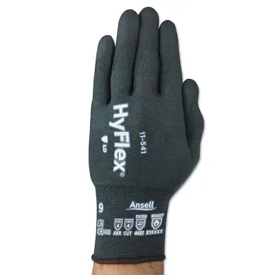 Secure Checkout Ansell 810437 HyFlex 11-541 Nitrile Foam Palm Coated Gloves Size 10