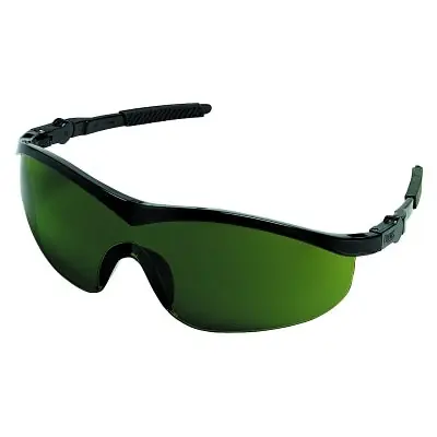MCR Safety ST112 Storm Safety Glasses Black Frame Grey Lens 1 Pair Trusted Brand