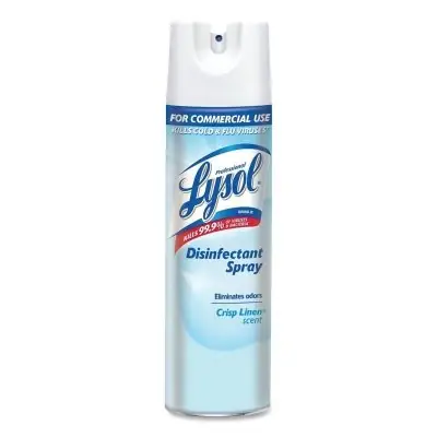 LYSOL CB748286 Disinfectant Spray 19 oz Aerosol Can Crisp Linen Hot Deal