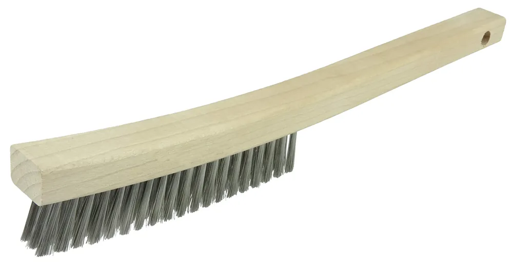 Discount Weiler 44660 Plater's Brush Stainless Steel Fill 3 x 19 Rows Curved Handle Pack of 12
